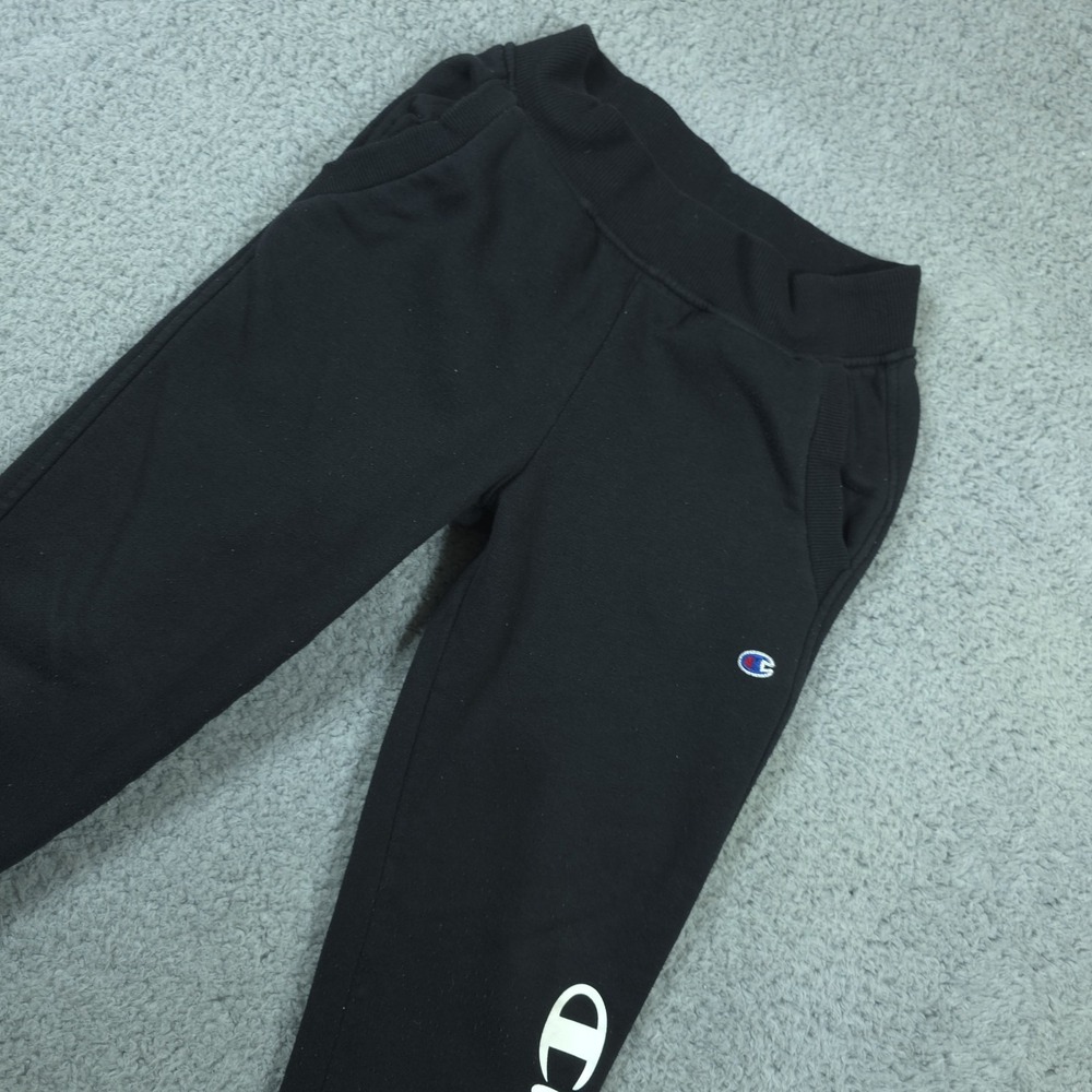 Champion Authentic Jogger Sweatpants Mens XS Embroidered Logo‎ Black